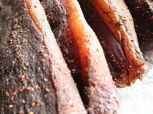 # Biltong Beef (whole) price for 1kg vat inclusive .Please indicate in notes at check out with fat or without