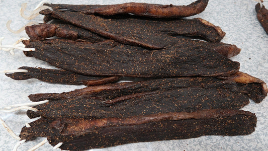 # Biltong Beef (Sliced ) price for 1kg vat inclusive .Please indicate in notes at check out with fat or without