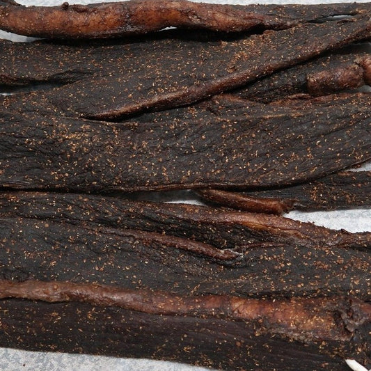 # Biltong Beef (whole) price for 1kg vat inclusive .Please indicate in notes at check out with fat or without