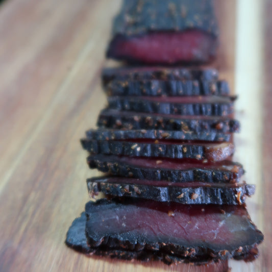 # Biltong Beef 500g at R185.00 Please indicate if you want it  sliced or whole 010149